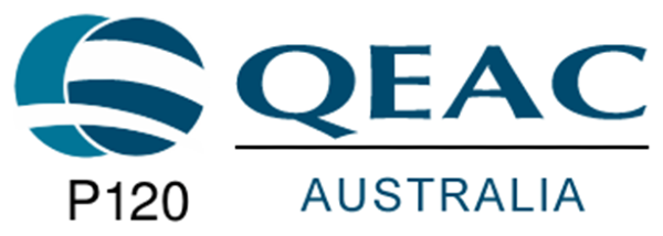 QEAC Australia badge with agent code P120